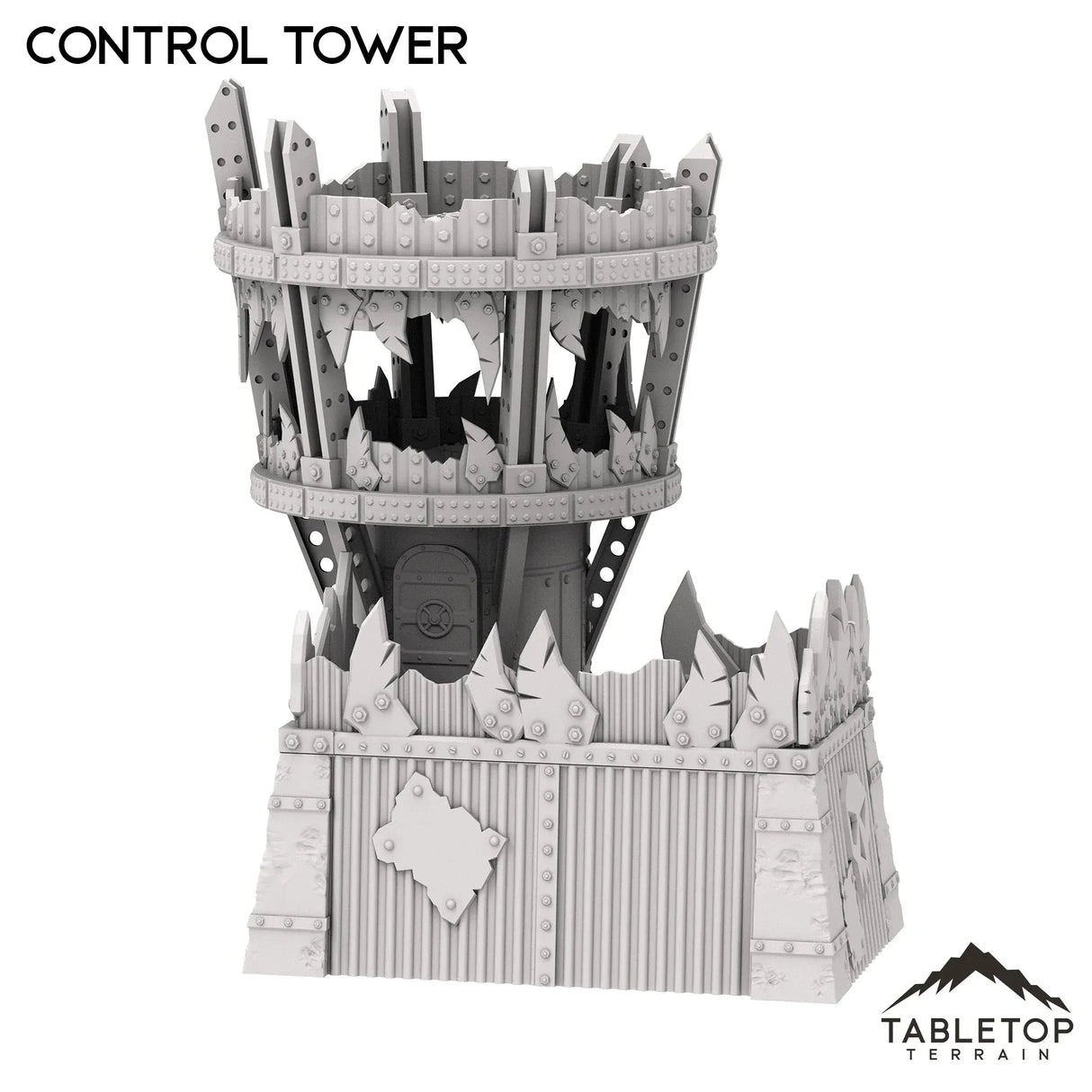 Tabletop Terrain Tower Orc Control Tower - Warpzel-1A Orc Space Program