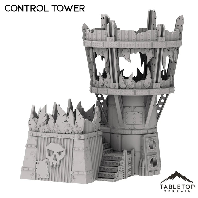 Tabletop Terrain Tower Orc Control Tower - Warpzel-1A Orc Space Program