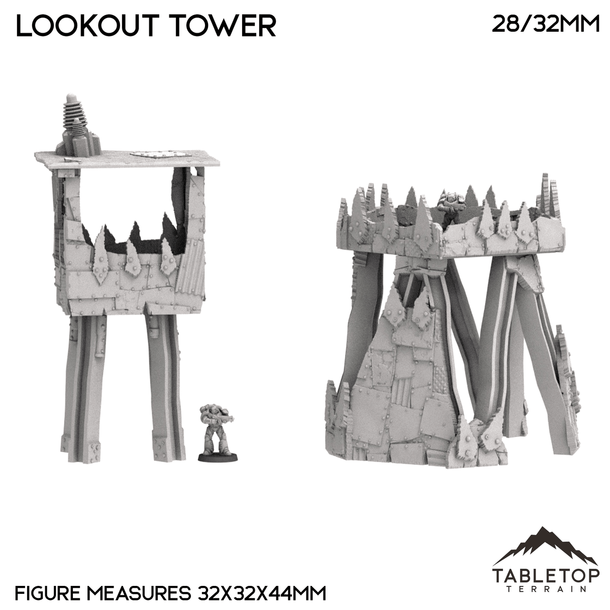 Tabletop Terrain Tower Ork Lookout Tower - Rivet City