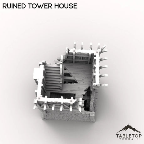 Tabletop Terrain Tower Ruined Tower House