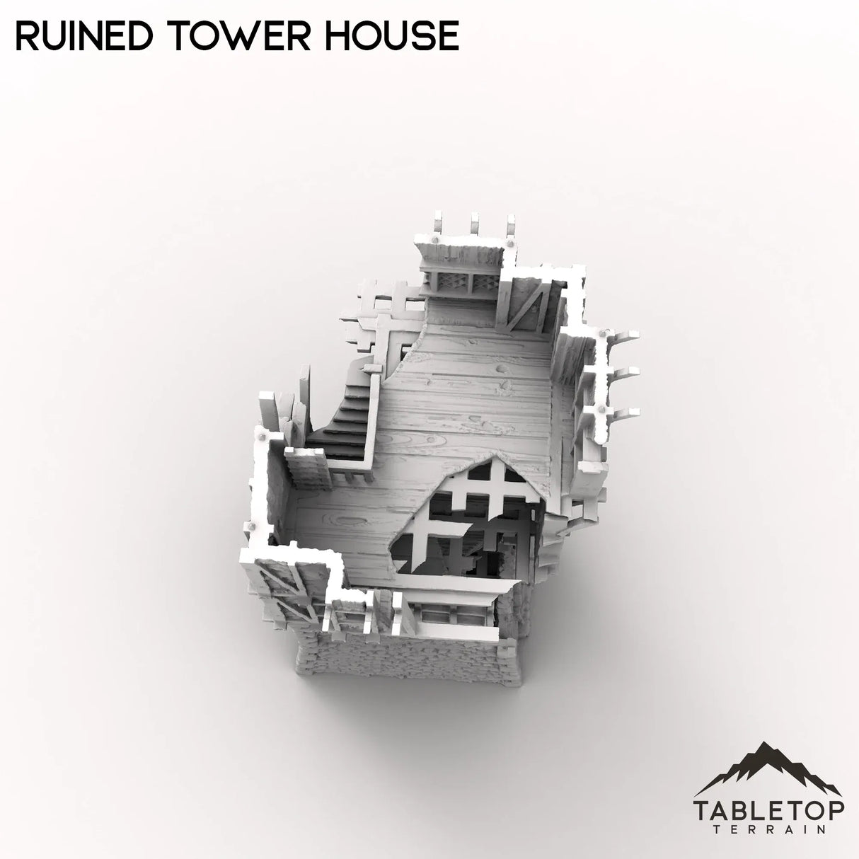 Tabletop Terrain Tower Ruined Tower House