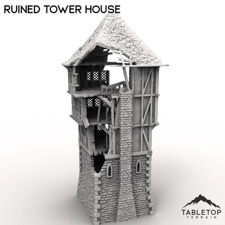 Tabletop Terrain Tower Ruined Tower House