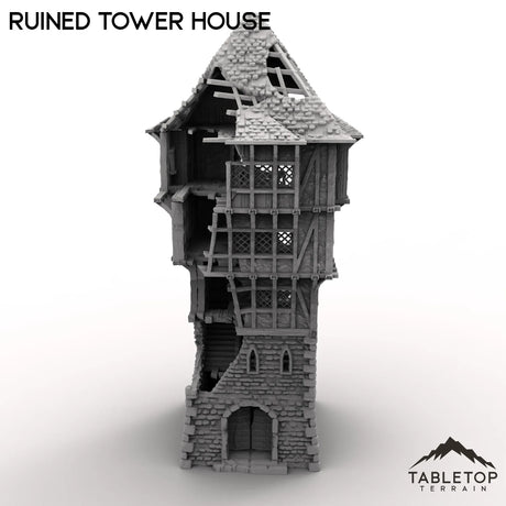 Tabletop Terrain Tower Ruined Tower House