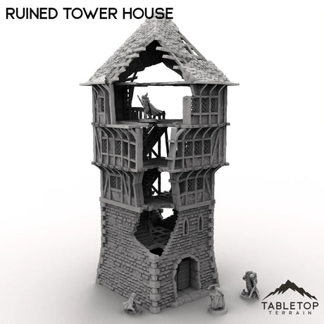 Tabletop Terrain Tower Ruined Tower House