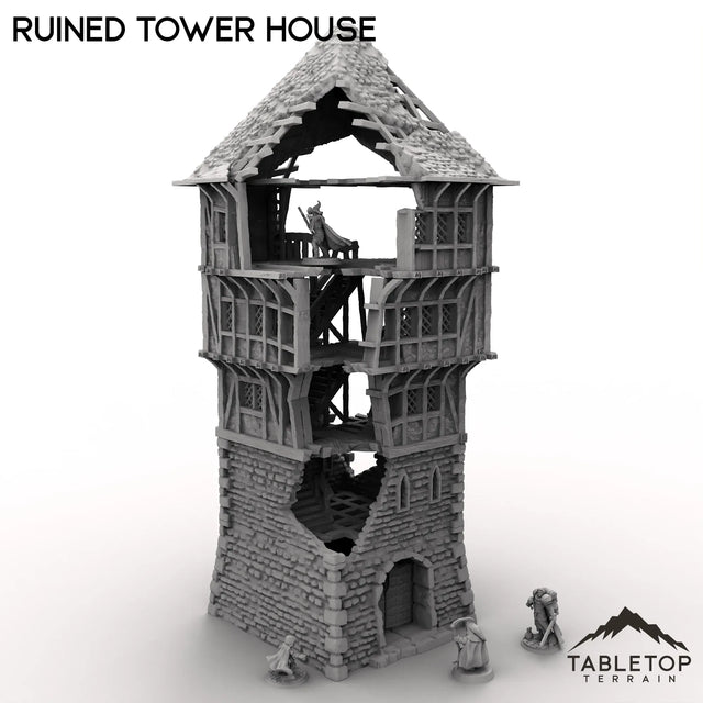 Tabletop Terrain Tower Ruined Tower House