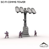 Tabletop Terrain Tower Sci Fi Comms Tower