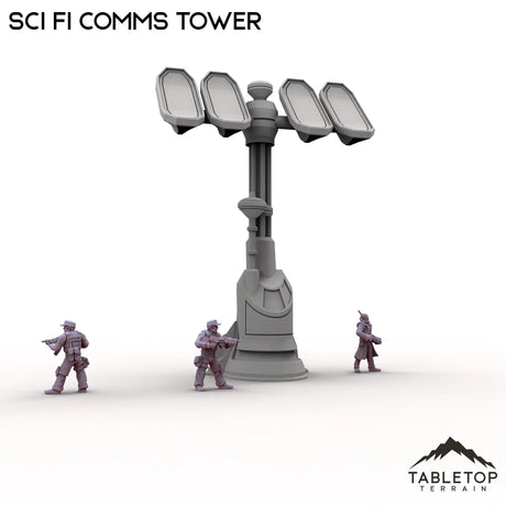 Tabletop Terrain Tower Sci Fi Comms Tower
