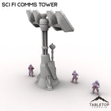 Tabletop Terrain Tower Sci Fi Comms Tower