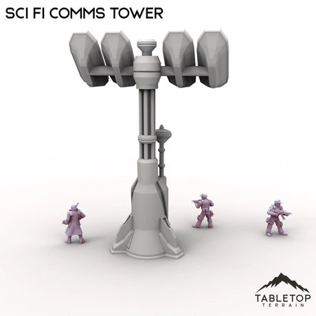 Tabletop Terrain Tower Sci Fi Comms Tower