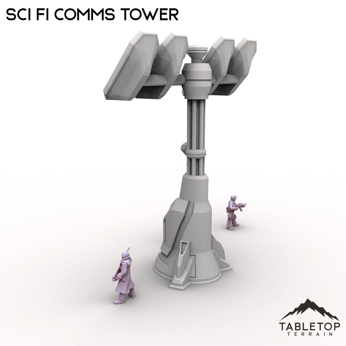 Tabletop Terrain Tower Sci Fi Comms Tower