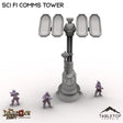 Tabletop Terrain Tower Sci Fi Comms Tower