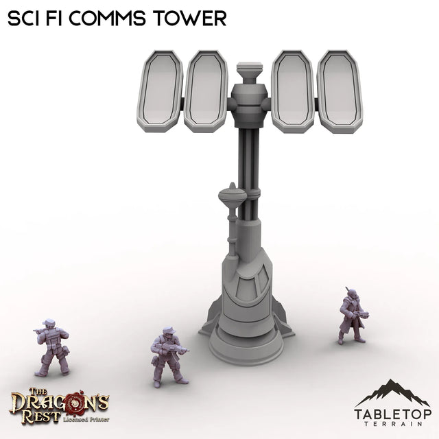 Tabletop Terrain Tower Sci Fi Comms Tower