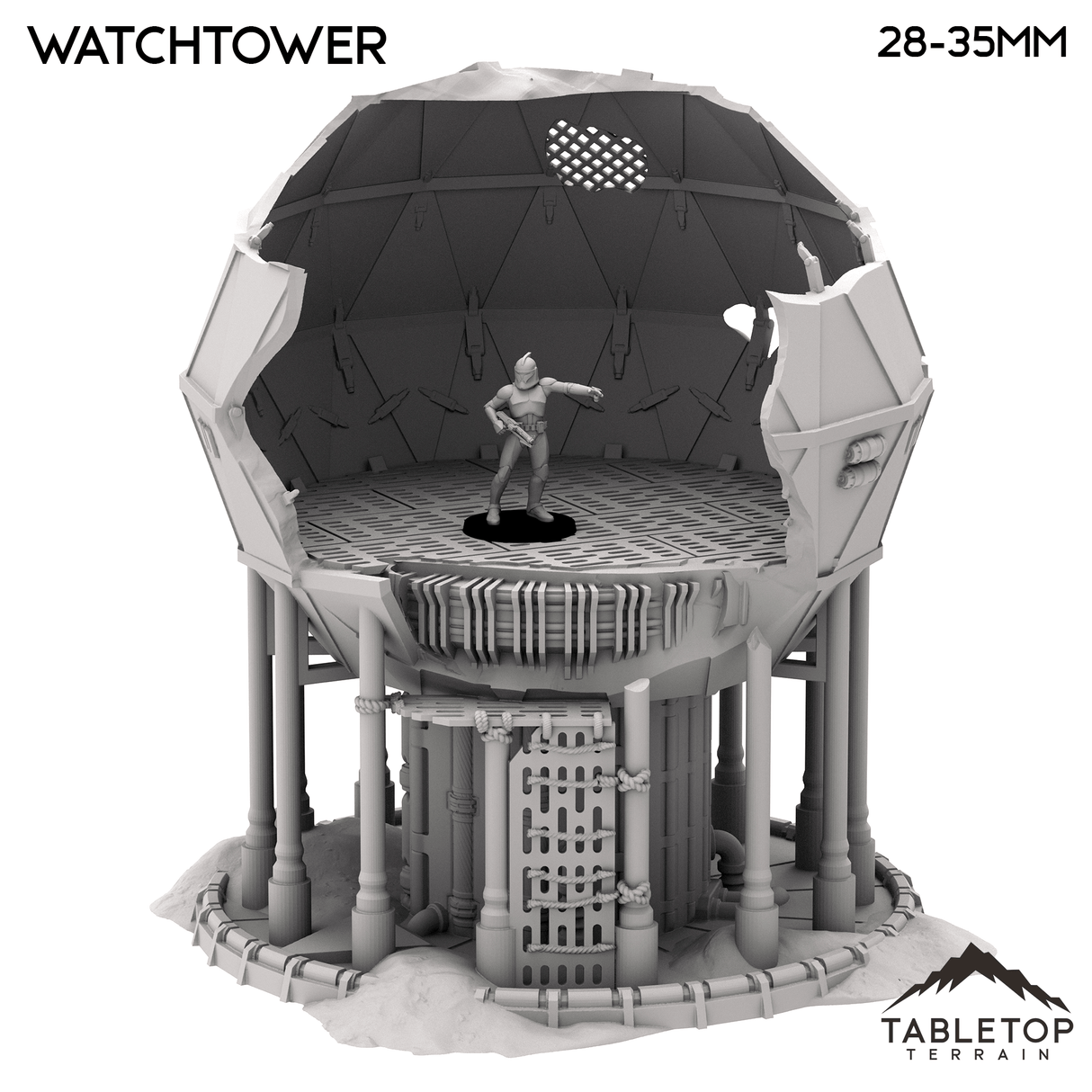 Tabletop Terrain Tower Shield Generator Watchtower