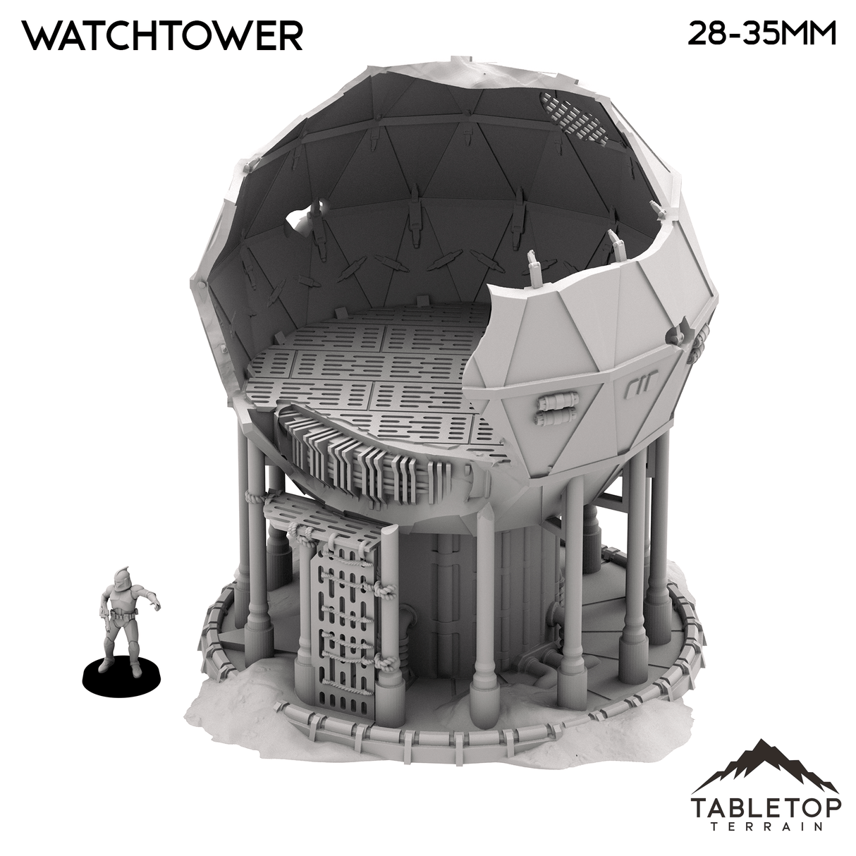 Tabletop Terrain Tower Shield Generator Watchtower