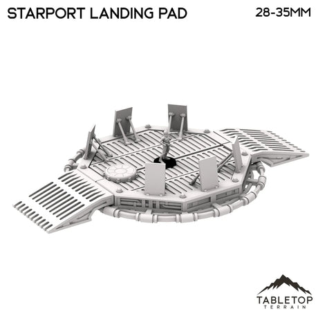 Tabletop Terrain Tower Starport Landing Pad