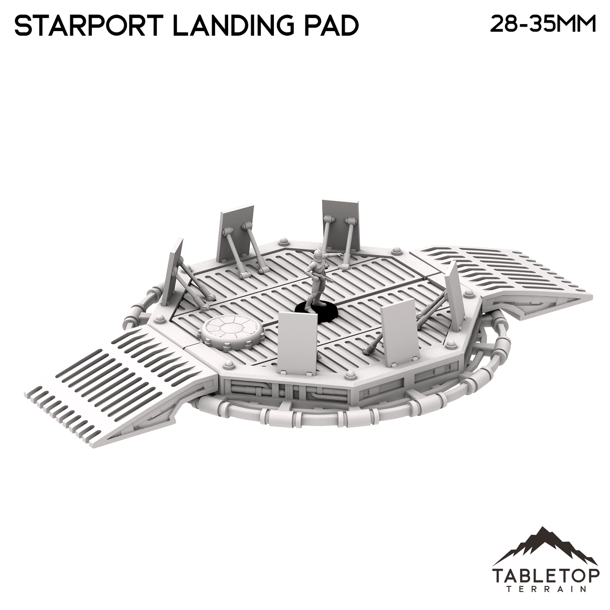 Tabletop Terrain Tower Starport Landing Pad