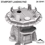 Tabletop Terrain Tower Starport Landing Pad