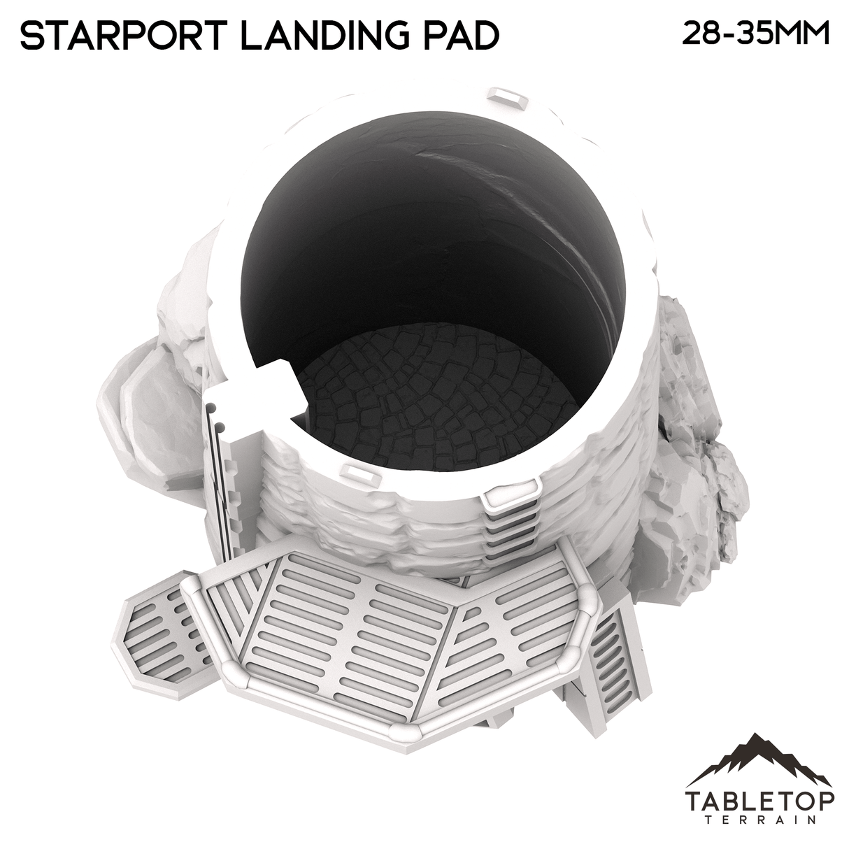 Tabletop Terrain Tower Starport Landing Pad