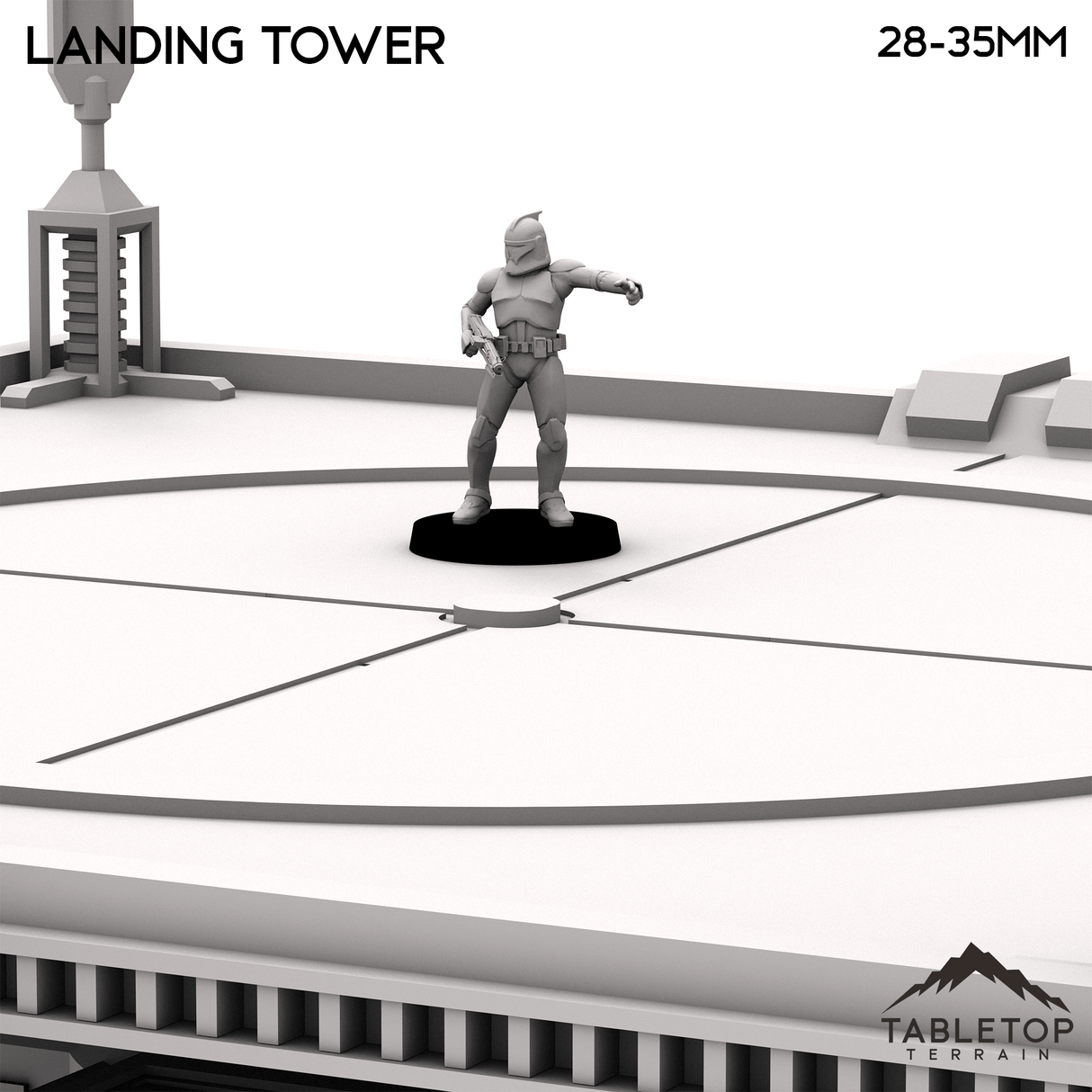 Tabletop Terrain Tower Stronghold Landing Tower