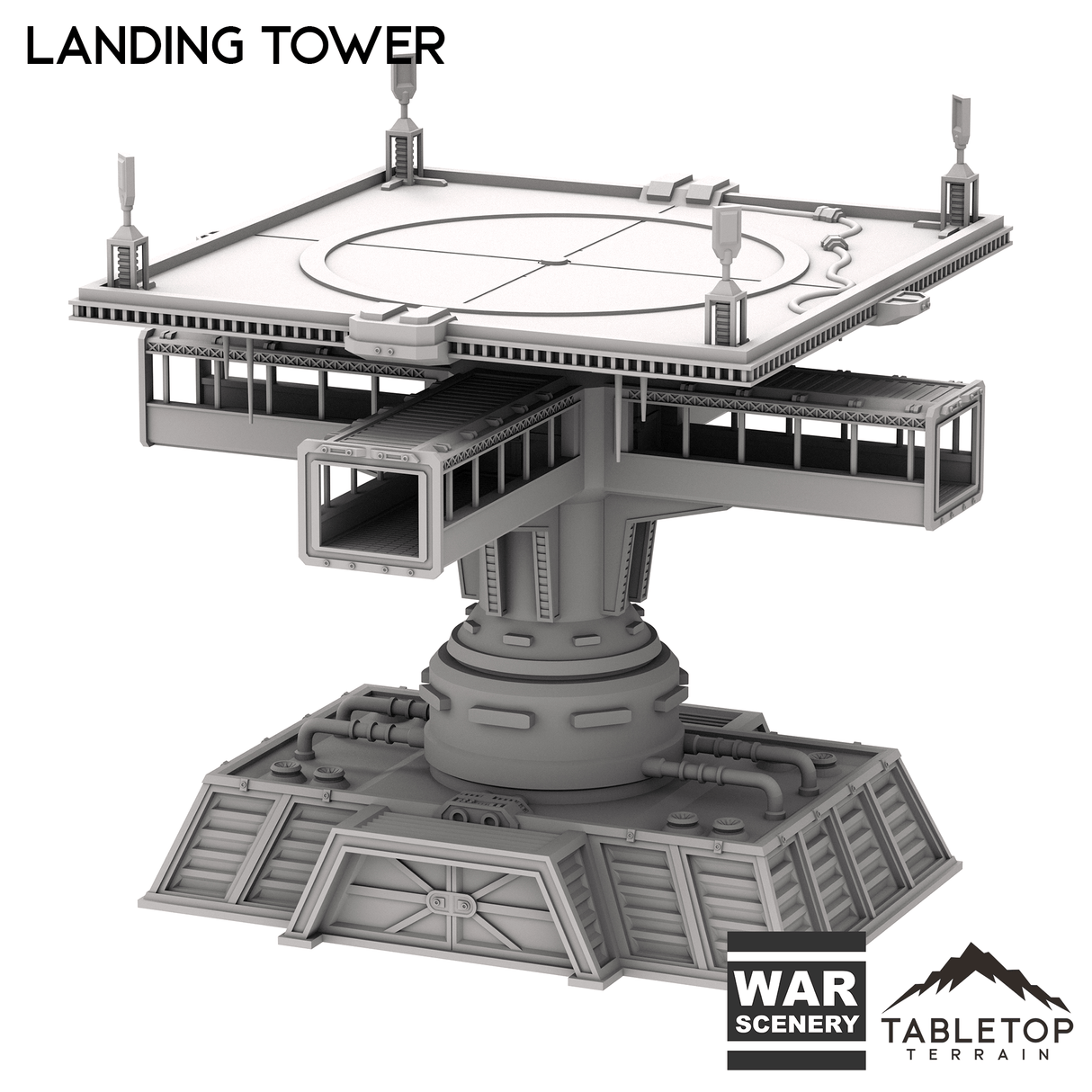 Tabletop Terrain Tower Stronghold Landing Tower