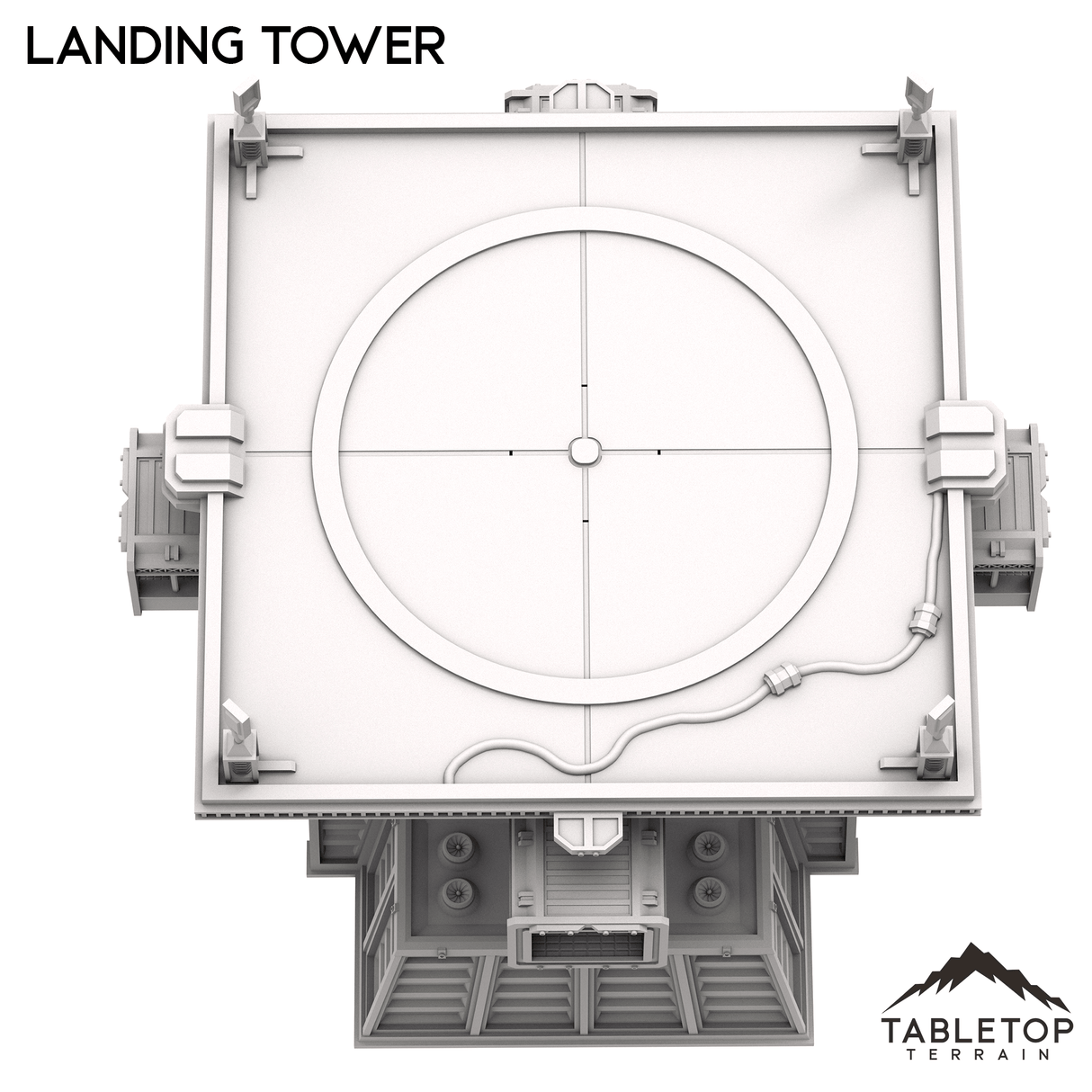 Tabletop Terrain Tower Stronghold Landing Tower