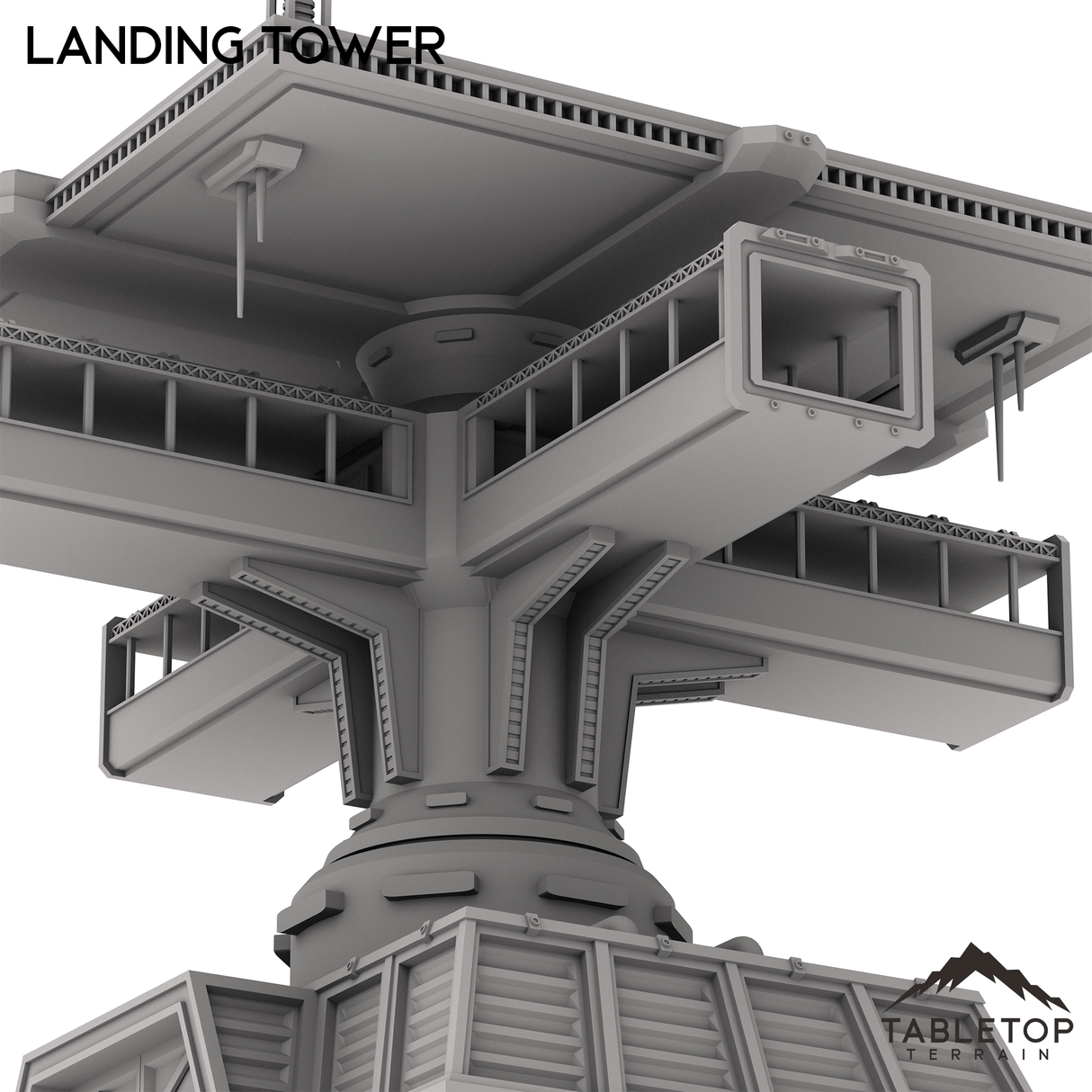 Tabletop Terrain Tower Stronghold Landing Tower