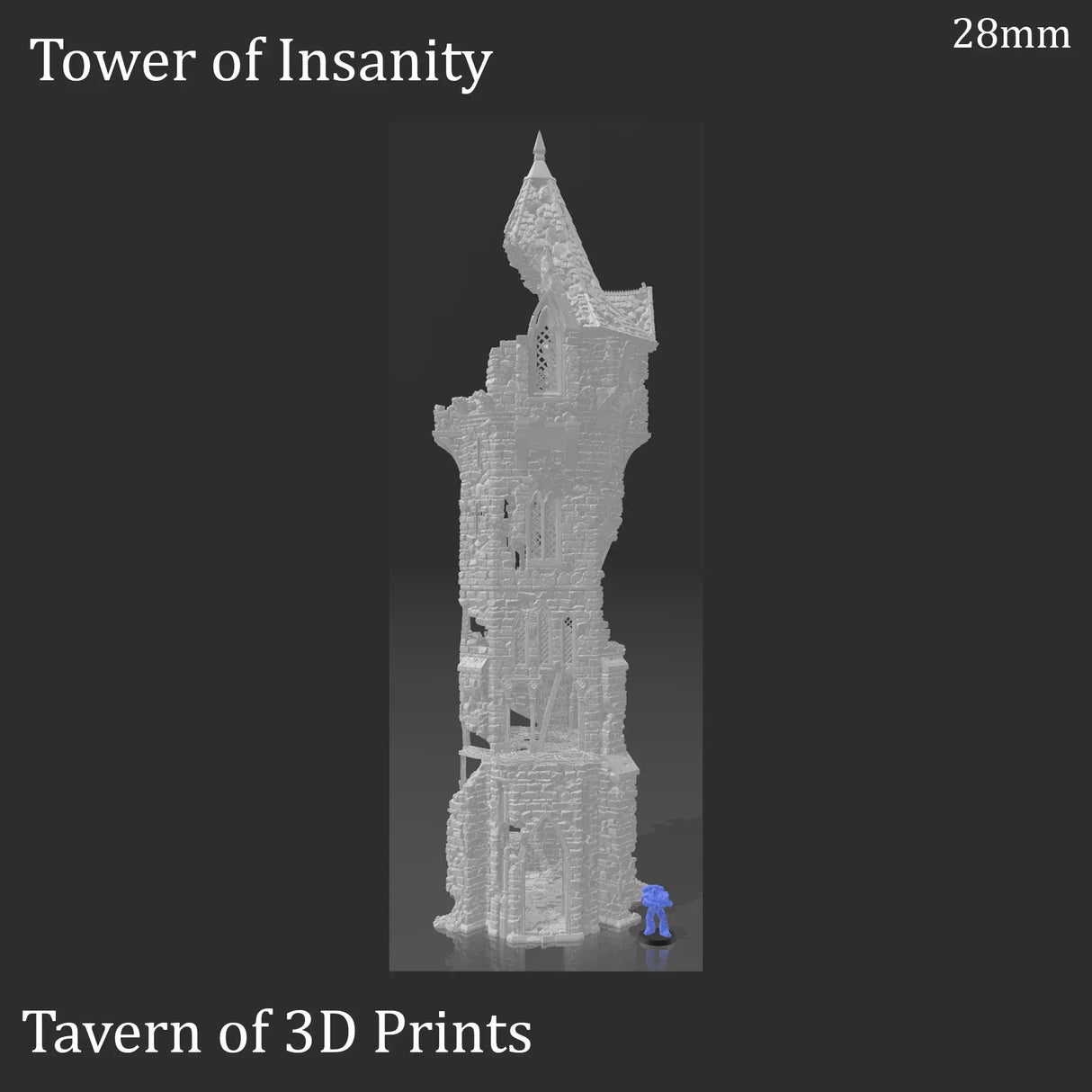 Tabletop Terrain Tower Tower of Insanity - Fantasy Tower