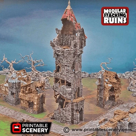 Tabletop Terrain Tower Tower of Insanity - Fantasy Tower
