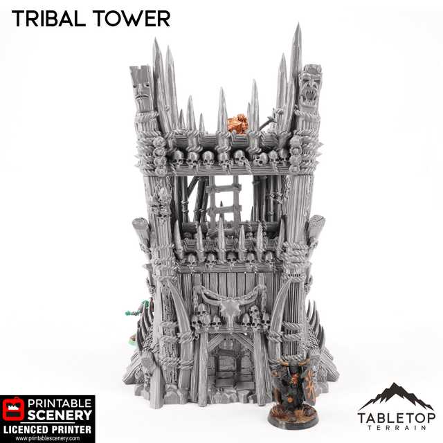 Tabletop Terrain Tower Tribal Tower - Tribal Tower