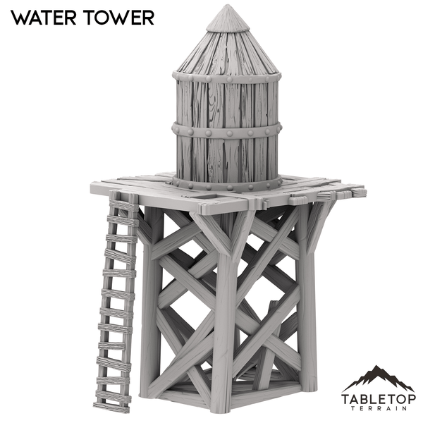 Tabletop Terrain Tower Water Tower - Old Wild Western Rush