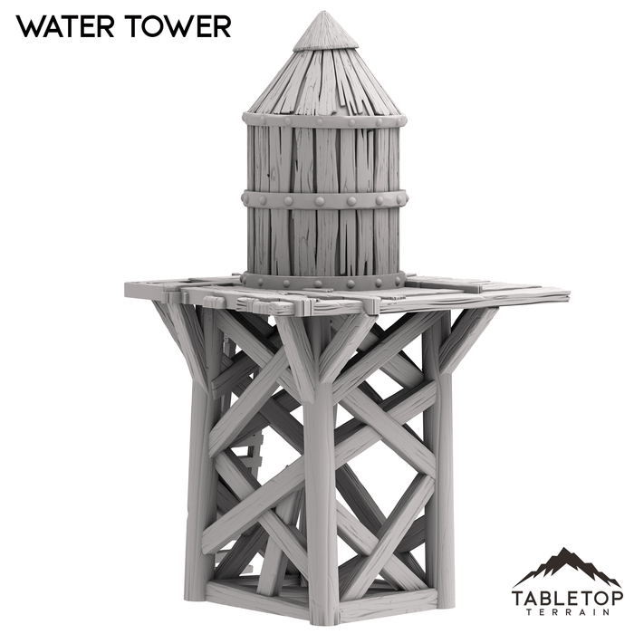 Tabletop Terrain Tower Water Tower - Old Wild Western Rush