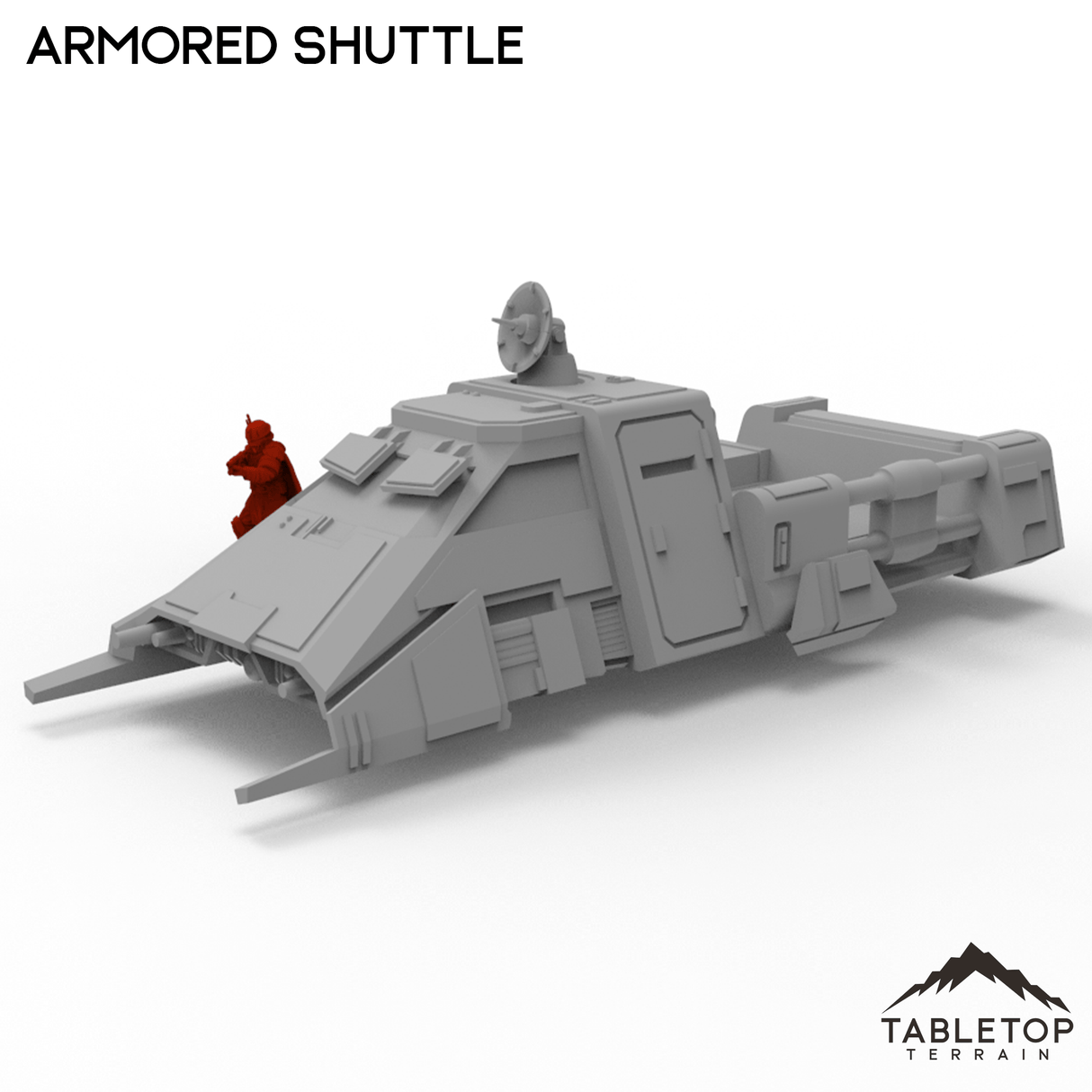 Tabletop Terrain Transport Armored Shuttle