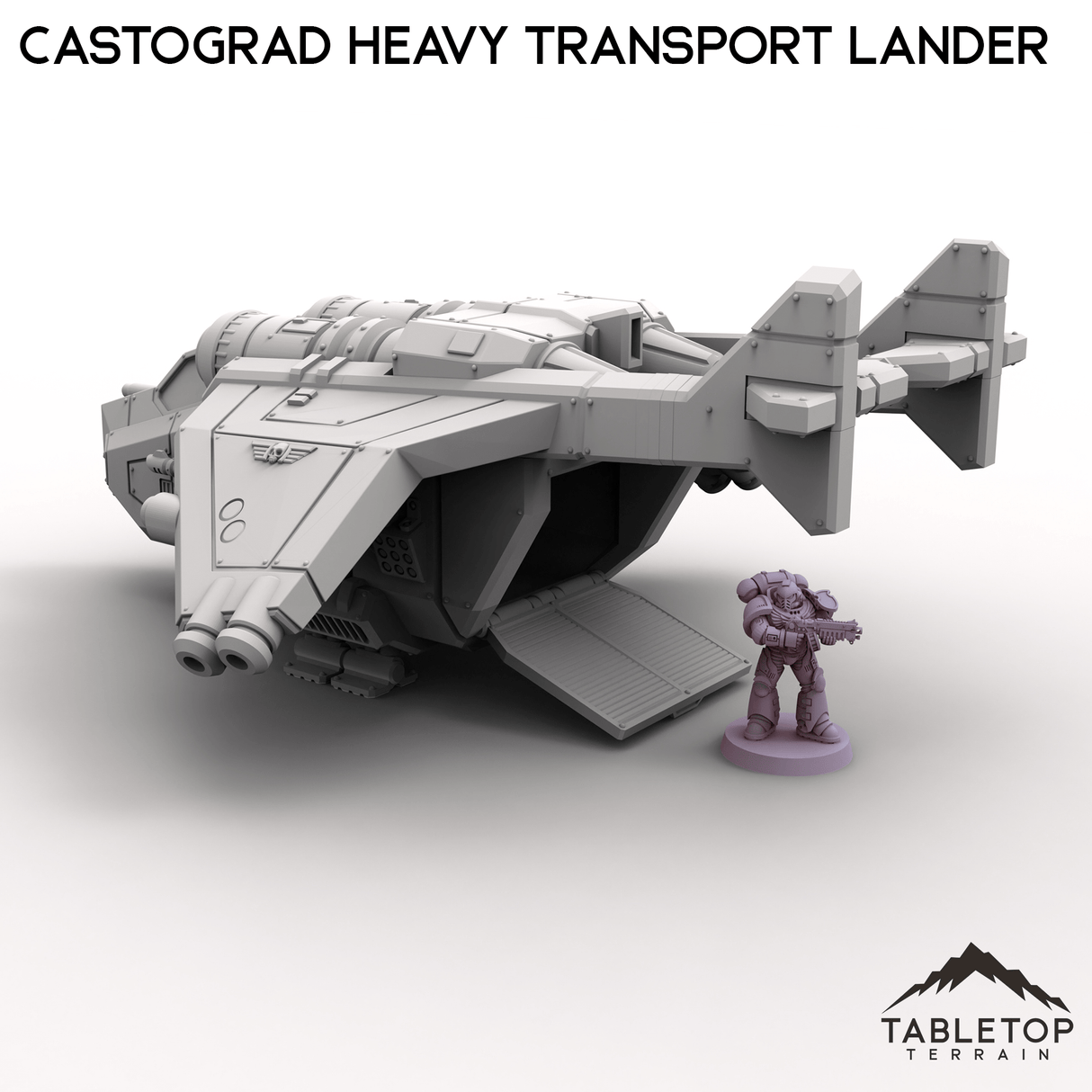 Tabletop Terrain Transport Castograd Heavy Transport Lander