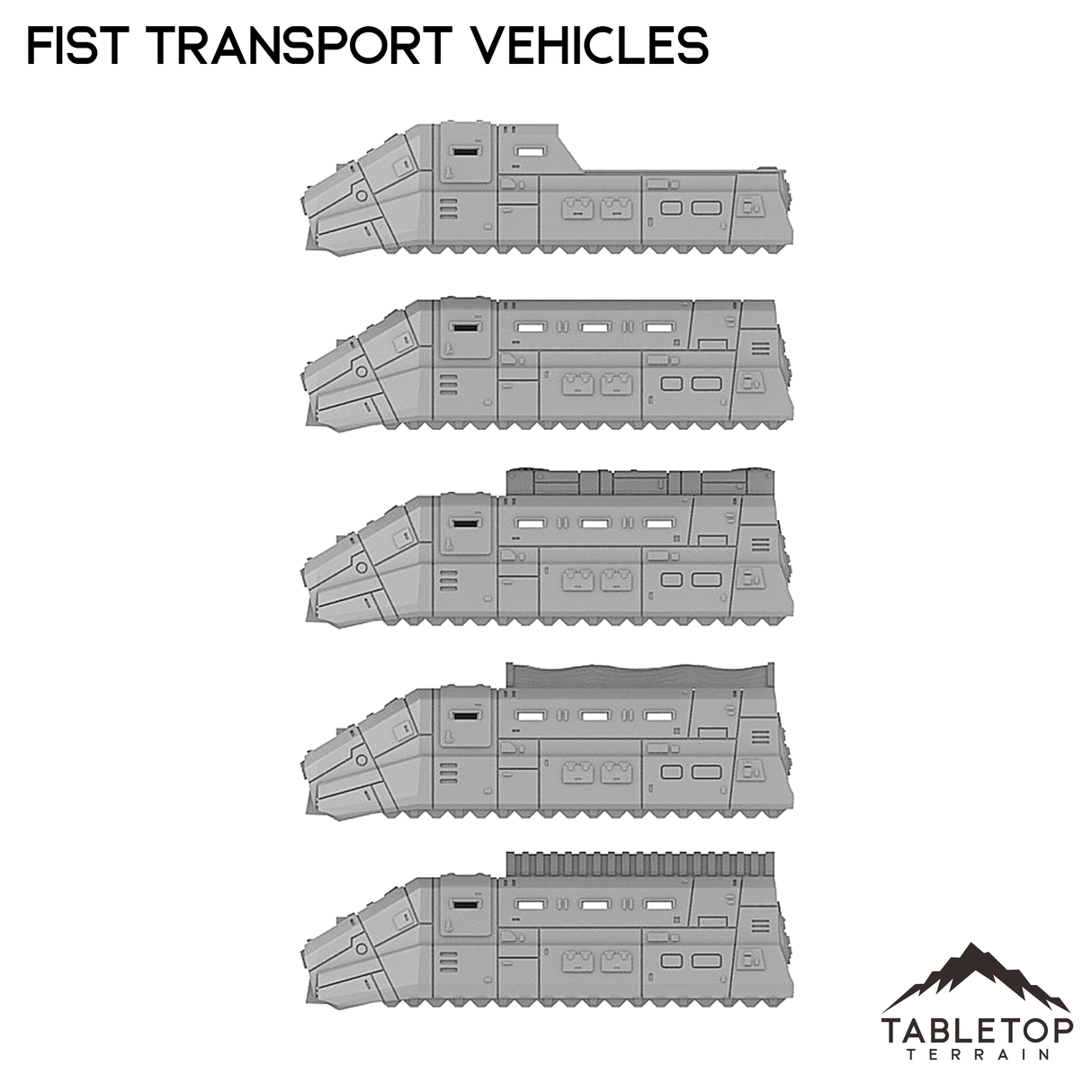 Tabletop Terrain Transport FIST Transport Vehicles