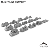 Tabletop Terrain Transport Flight Line Support Cargo Trolleys