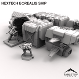 Tabletop Terrain Transport HEXTECH Borealis Ship- 6mm