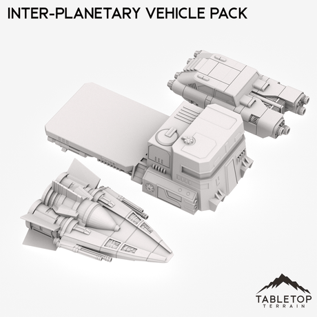 Tabletop Terrain Transport Inter-Planetary Vehicle Pack