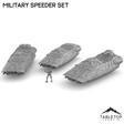 Tabletop Terrain Transport Military Speeder Set