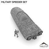 Tabletop Terrain Transport Military Speeder Set