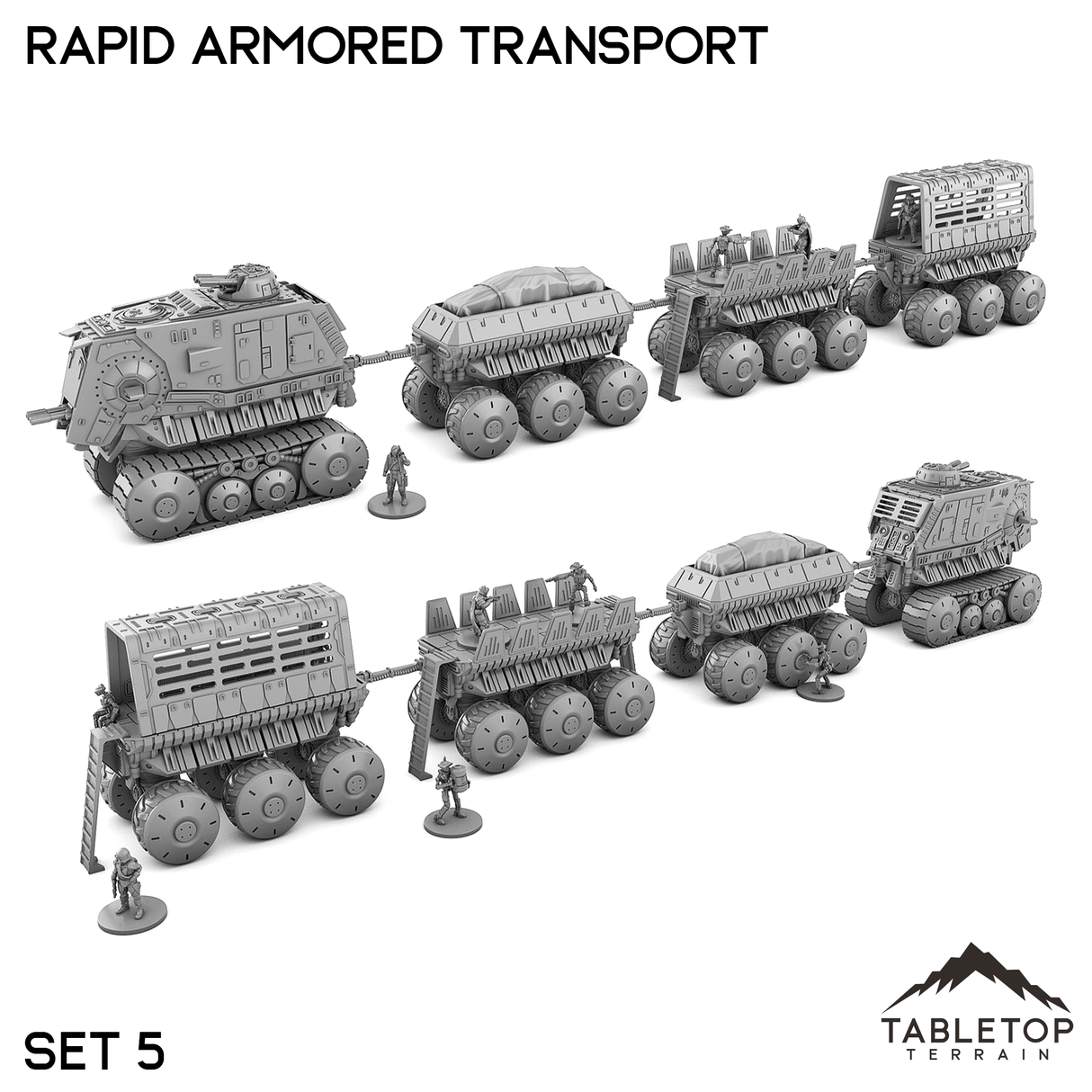 Tabletop Terrain Transport RAT - Rapid Armored Transport Vehicle