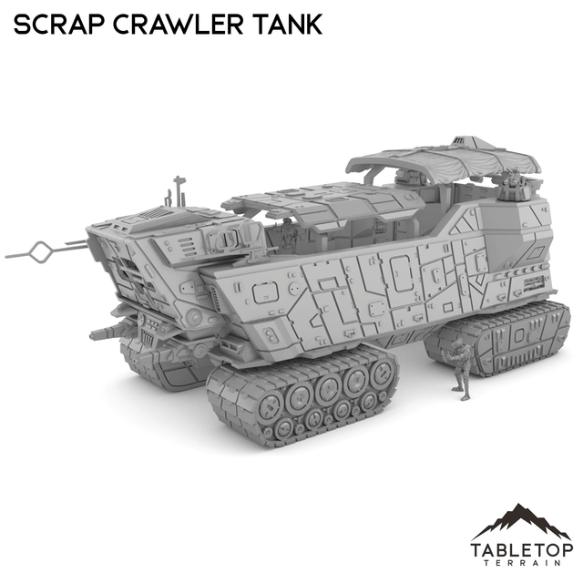 Tabletop Terrain Transport Scrap Crawler Tank