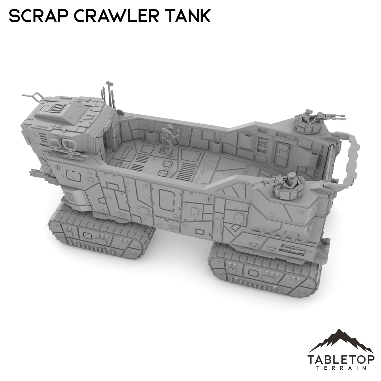 Tabletop Terrain Transport Scrap Crawler Tank