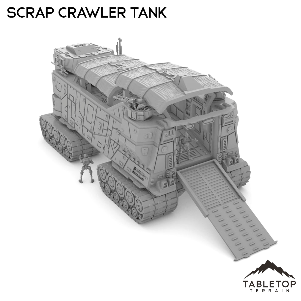 Tabletop Terrain Transport Scrap Crawler Tank