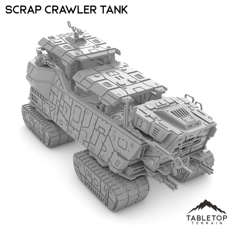 Tabletop Terrain Transport Scrap Crawler Tank