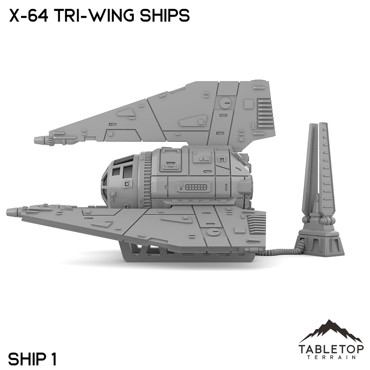 Tabletop Terrain Transport X-64 Tri-Wing Ships