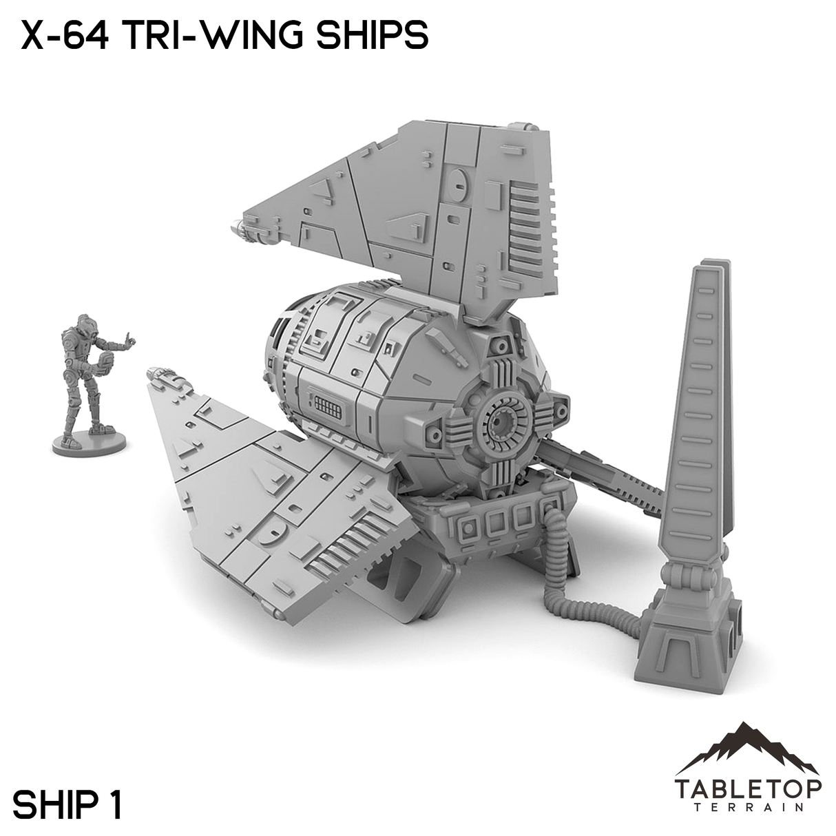 Tabletop Terrain Transport X-64 Tri-Wing Ships