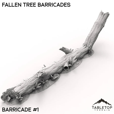 Tabletop Terrain Trees 40mm / B1 Fallen Tree Barricades