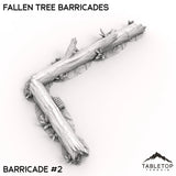 Tabletop Terrain Trees 40mm / B2 Fallen Tree Barricades
