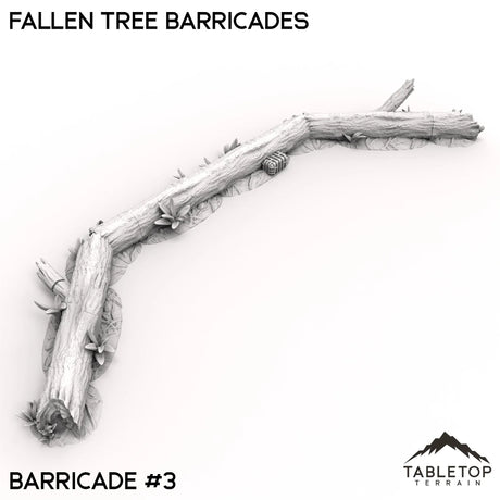 Tabletop Terrain Trees 40mm / B3 Fallen Tree Barricades