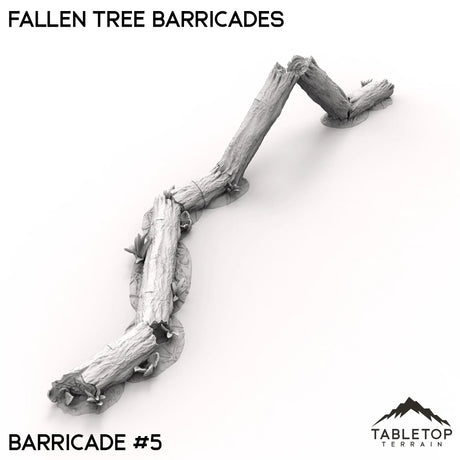 Tabletop Terrain Trees 40mm / B5 Fallen Tree Barricades